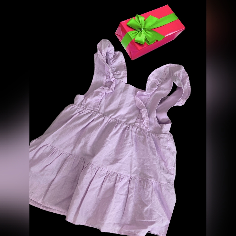 *0814 shabby chic fully lined dress girls 7/8